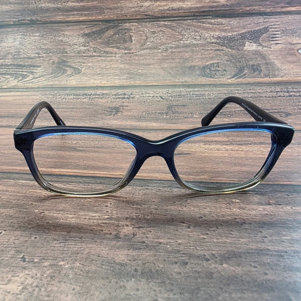 Coach HC 6089 Women Eyeglasses Denim Taupe Glitter Gradient Cat Eye 51-16-135